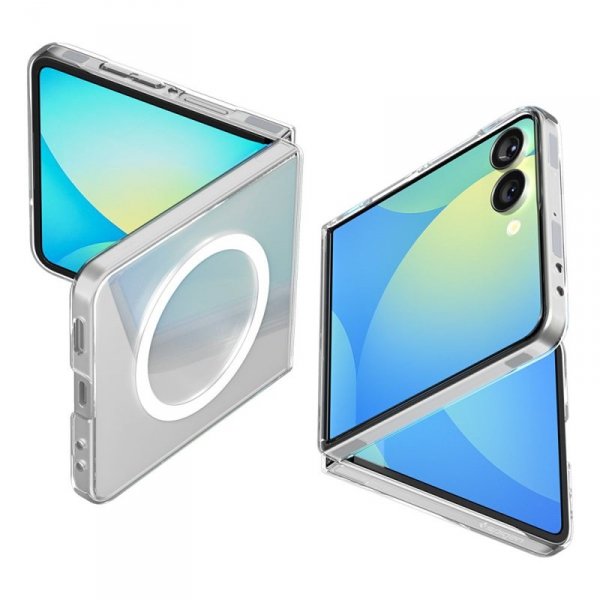 Spigen Airskin Mag MagSafe - Etui do Samsung Galaxy Z Flip 7 (Clear/White)