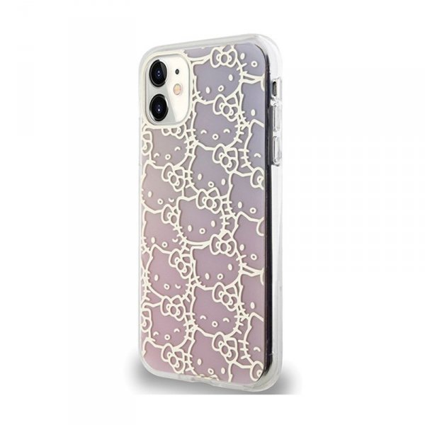 Hello Kitty IML Gradient Electrop Crowded Kitty Head - Etui iPhone 11 (różowy)