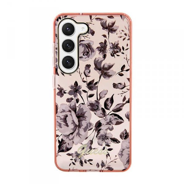 Guess Flower Collection - Etui Samsung Galaxy S23+ (różowy)