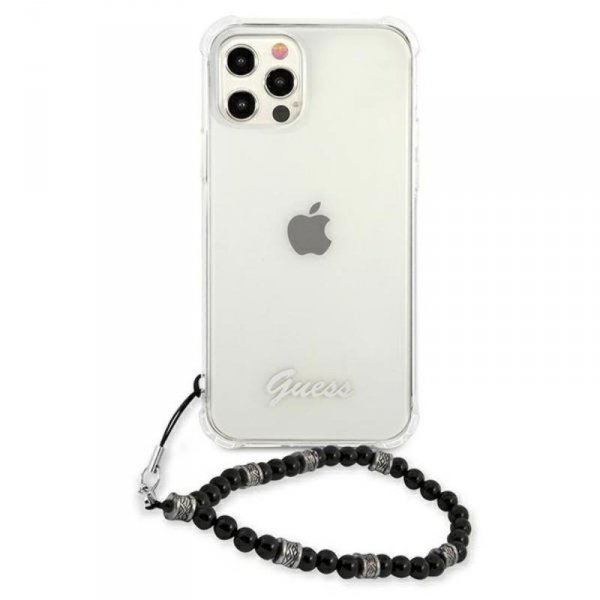 Guess Black Pearl Strap - Etui iPhone 12 Pro Max (przezroczysty)