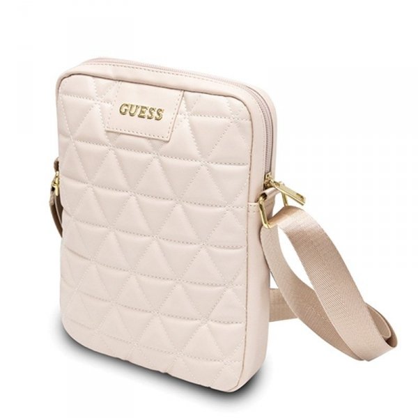 Guess Quilted Tablet Bag - Torba na notebooka / tablet 10&quot; (różowy)