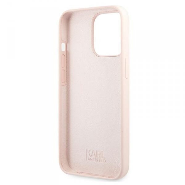 Karl Lagerfeld Slilicone Karl & Choupette - Etui iPhone 13 Pro (różowy)