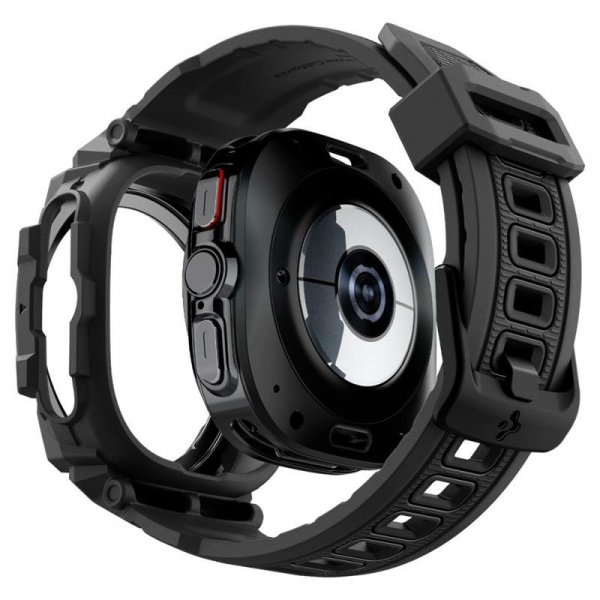 Spigen Rugged Armor Pro - Pasek + etui do Samsung Galaxy Watch Ultra 47 mm (Matte Black)
