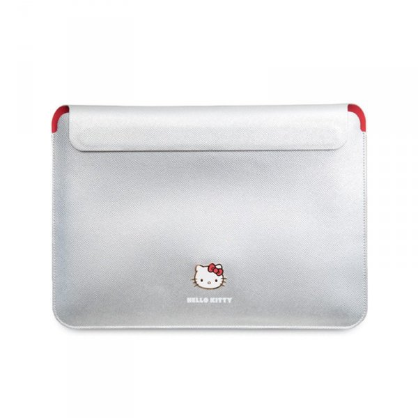 Hello Kitty PU Metal Logo Sleeve - Etui na notebooka 13&quot; / 14&quot; (srebrny)