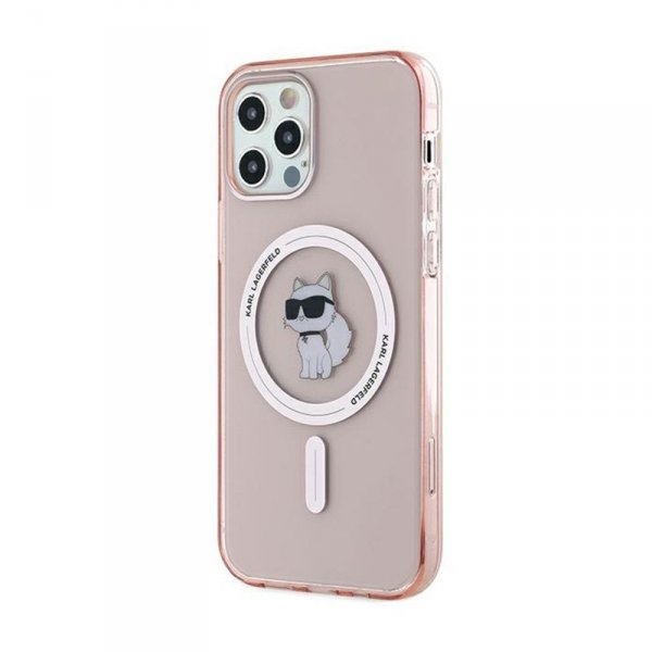 Karl Lagerfeld IML Choupette MagSafe - Etui iPhone 12 / iPhone 12 Pro (różowy)