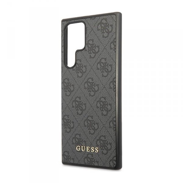 Guess 4G Metal Logo - Etui Samsung Galaxy S23 Ultra (szary)