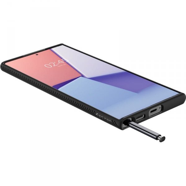 Spigen Liquid Air - Etui do Samsung Galaxy S22 Ultra (Czarny)