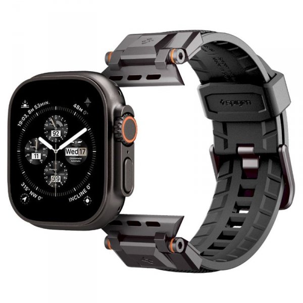 Spigen DuraPro Armor - Pasek do Apple Watch 44/45/46/49 mm (Black Edition)