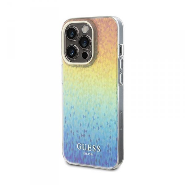Guess IML Faceted Mirror Disco Iridescent - Etui iPhone 14 Pro Max (Iridescent)