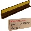 30x Listwa przyokienna Apu uszczelka 6/3 3m Orzech