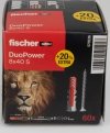 Kołki Fischer DuoPower kołek+wkręt 8X40 S  lion 60szt