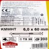 Wkręty ciesielskie TX 6x60 do drewna osb 200szt