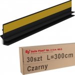 30x Listwa przyokienna Apu uszczelka 6/3 3m czarna