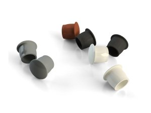 Montage Abdeckkappe Abdeckung für 8mm Loch Grau, 100 Stk. Kappe