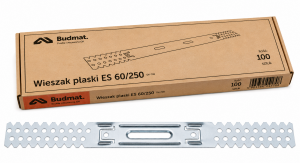 Wieszak do sufitów podwieszanych Budmat ES 60/250mm płaski 0,8mm 100szt
