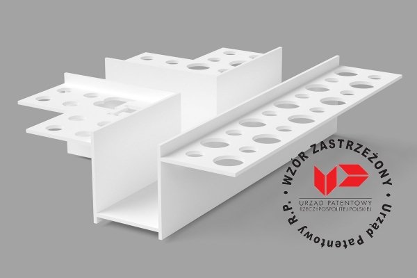 Łącznik T H2 do boni 20x20mm listwy boniowania