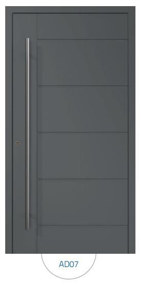 Drzwi wejściowe zewnętrzne Aluprof MB86 wzór AD07