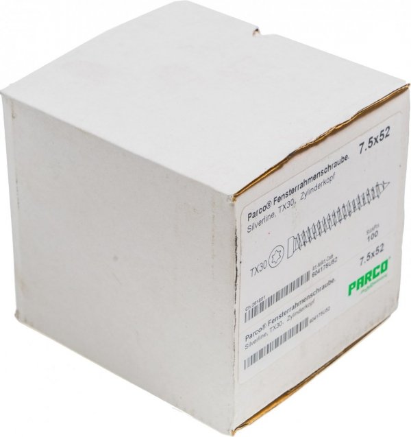 Wkręty 7,5x52 TX30 walcowy ościeżnic okien 100szt
