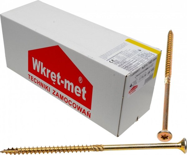 Wkręty ciesielskie TX 6x140 do drewna osb 100szt