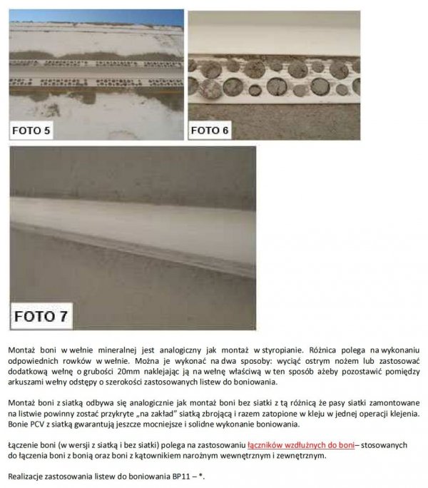 Listwa do boniowania z siatką listwy 30x20mm 3m H3