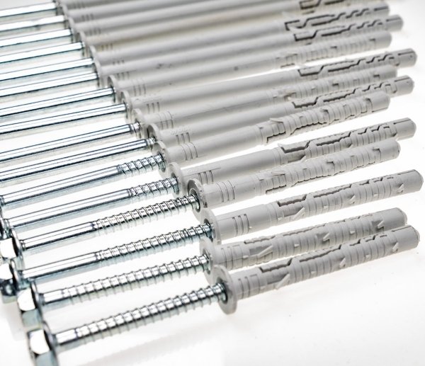 Kołki ramowe rozporowe 10x180 KLUCZ+TX torx 25szt