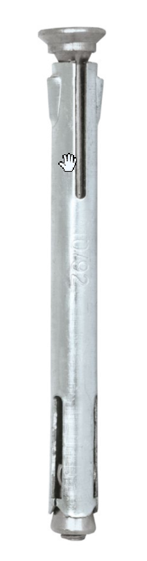 Kotwa łącznik do ościeżnic drzwi LO 10x132 100szt