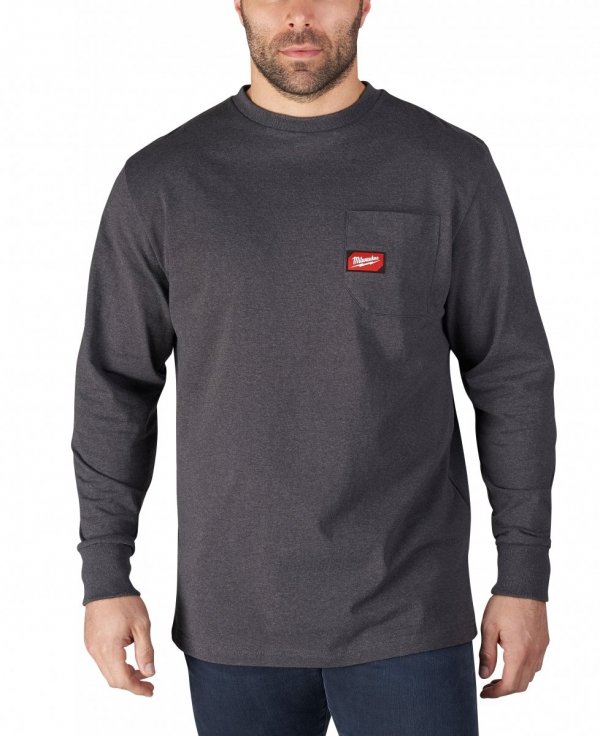 T-shirt z długim rękawem szary R. M WTLSGL koszula