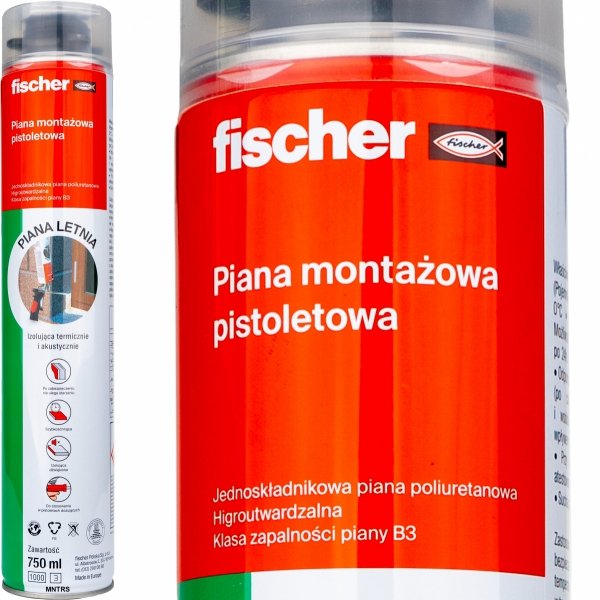Piana Fischer LETNIA 750ml pianka montażowa pistol