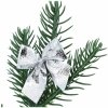 Kokardki Błyszczące Srebro 12szt KR1184A [20opak]
