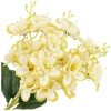 Bukiet Kwiatów Żonkil Żółty-Biel 4 Liście [ 5 Sztuk ]