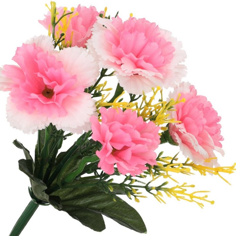 Goździki Bukiet Kwiatów Biel I Róż [ 200szt ]