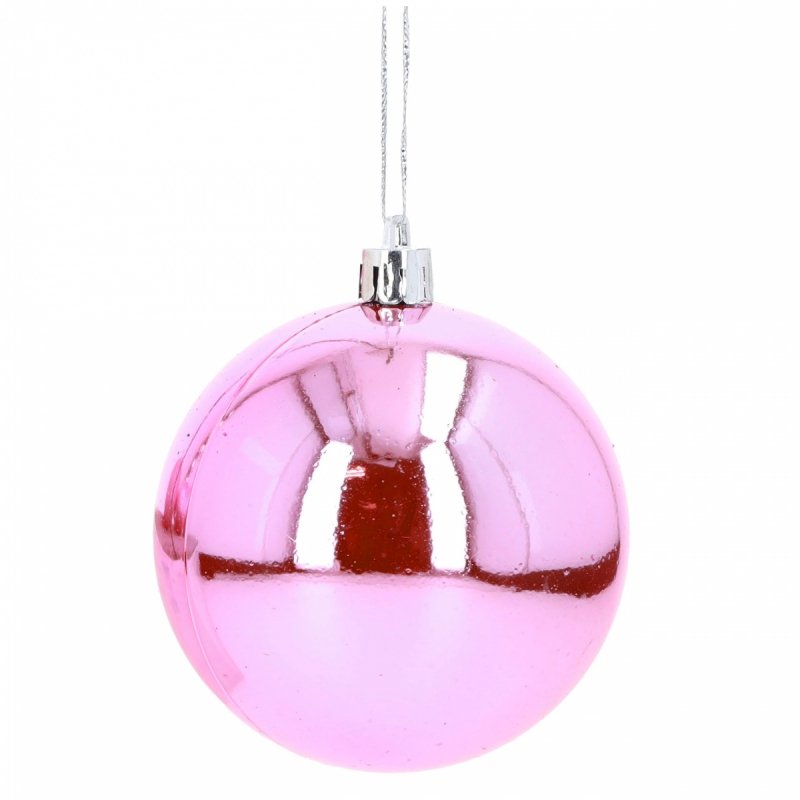 Bombki 12szt 6cm Róż KR1202B [25op]