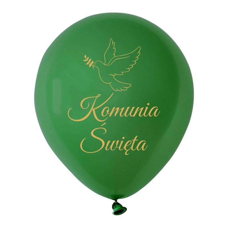 Balony Komunia Święta Zielony 10 sztuk KR546T [95op]