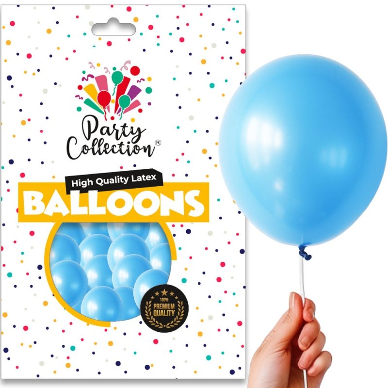 Balon Pastel Niebieski 5" 100szt KR533-6 [5opak]