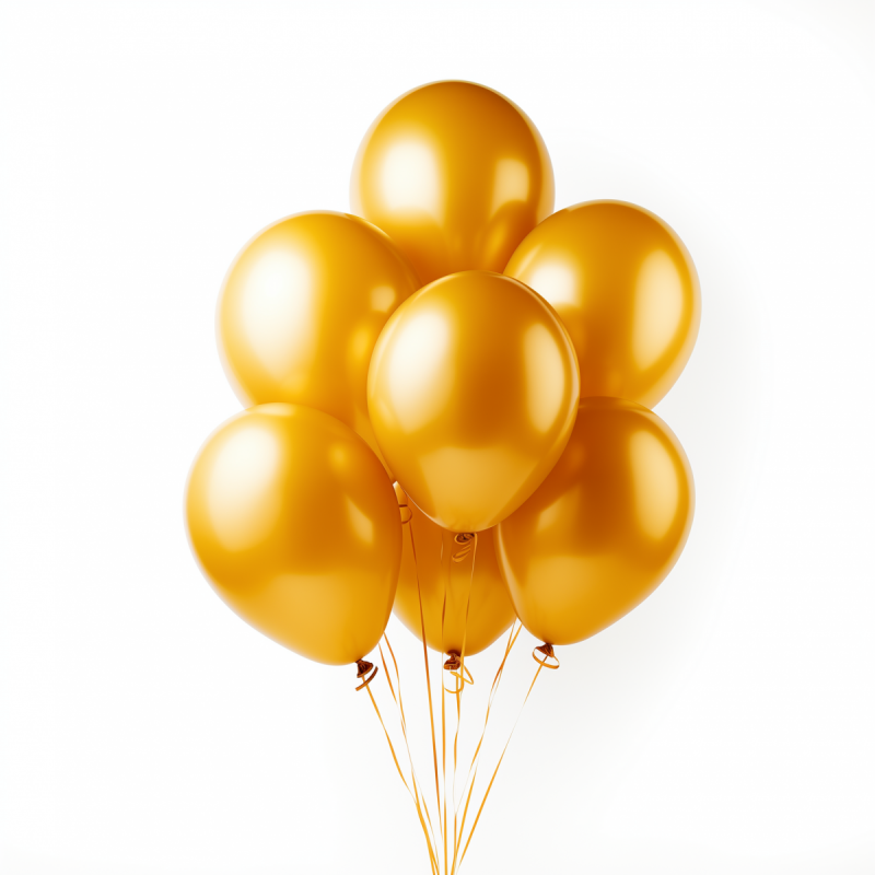 Balony Metaliczne Złoto 36cm 50szt [5 opakowań]