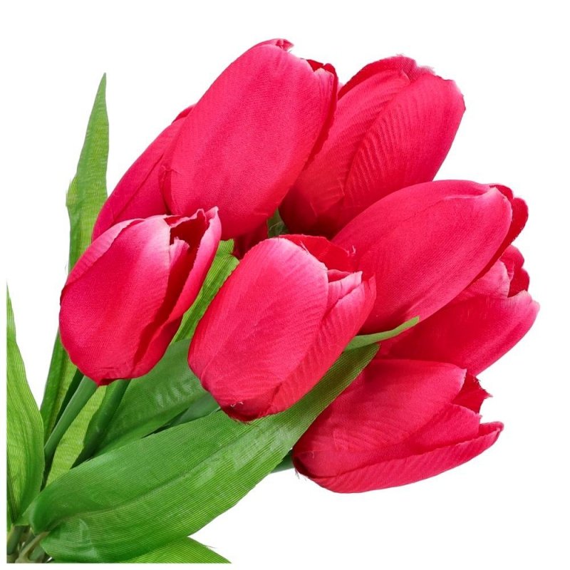 Bukiet Tulipanów Amarant Materiałowe [10 sztuk]
