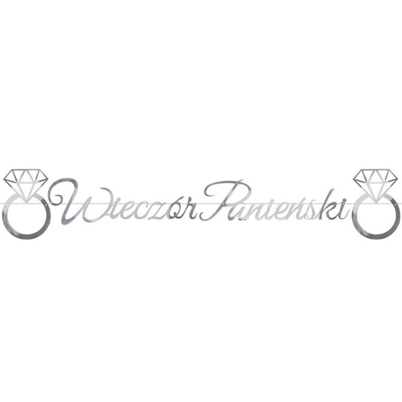 Baner Wieczór Panieński Pierścionki Srebro [ 50szt ]