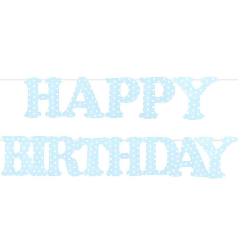 Girlanda Happy Birthday Niebieska [10kompletów]