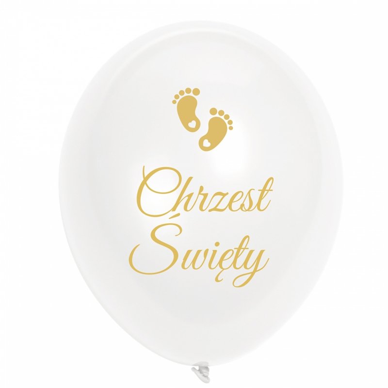 Balony Chrzest Stópki 10 sztuk [20op]