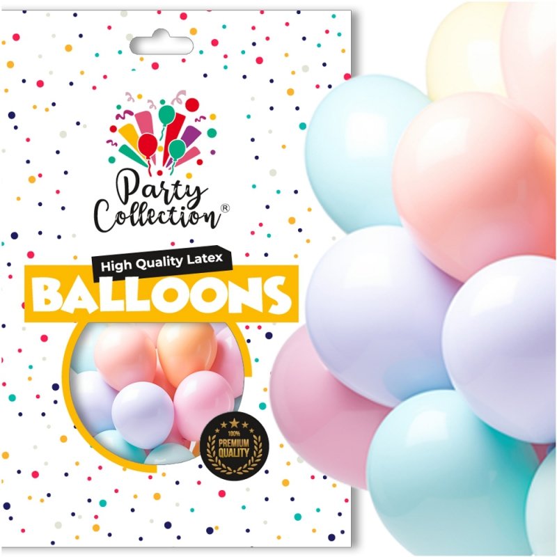 Balony Mix Macaron 14" 50szt KR539-M [5opak]