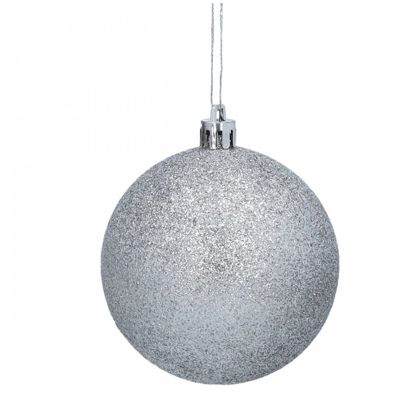 Bombki 12szt 6cm Srebro KR1202E [5op]