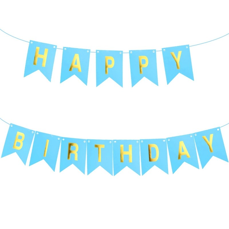 Baner Happy Birthday Błękit [100 kompletów]