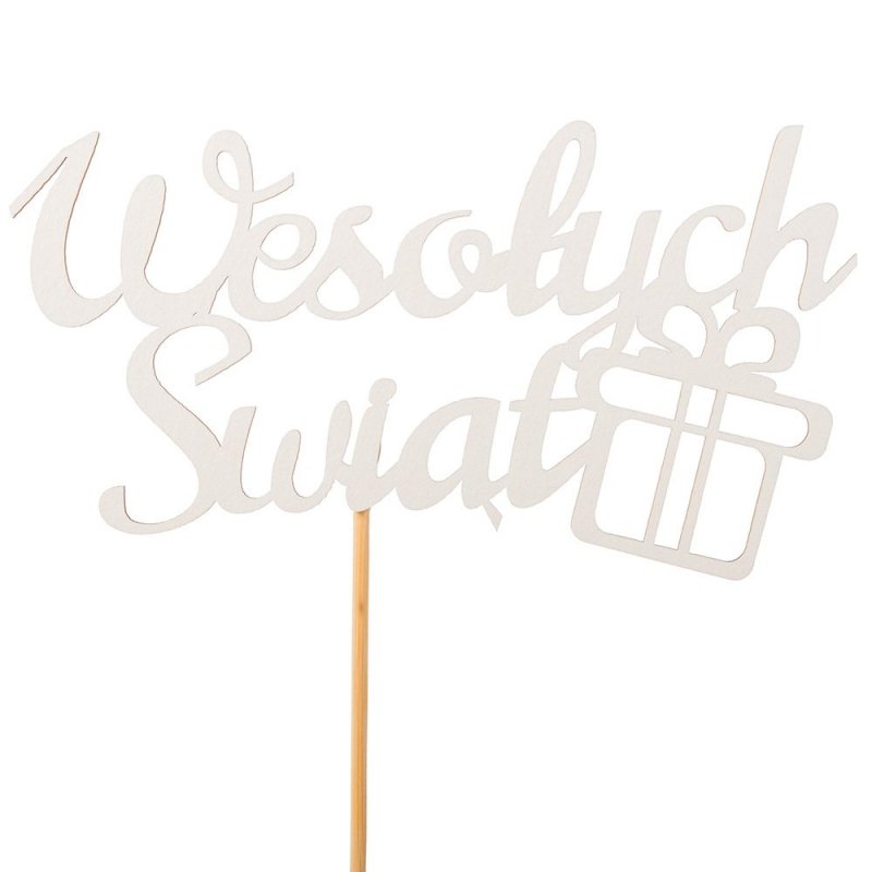 Topper Wesołych Świąt Prezent Beermata [ 200 Sztuk ]