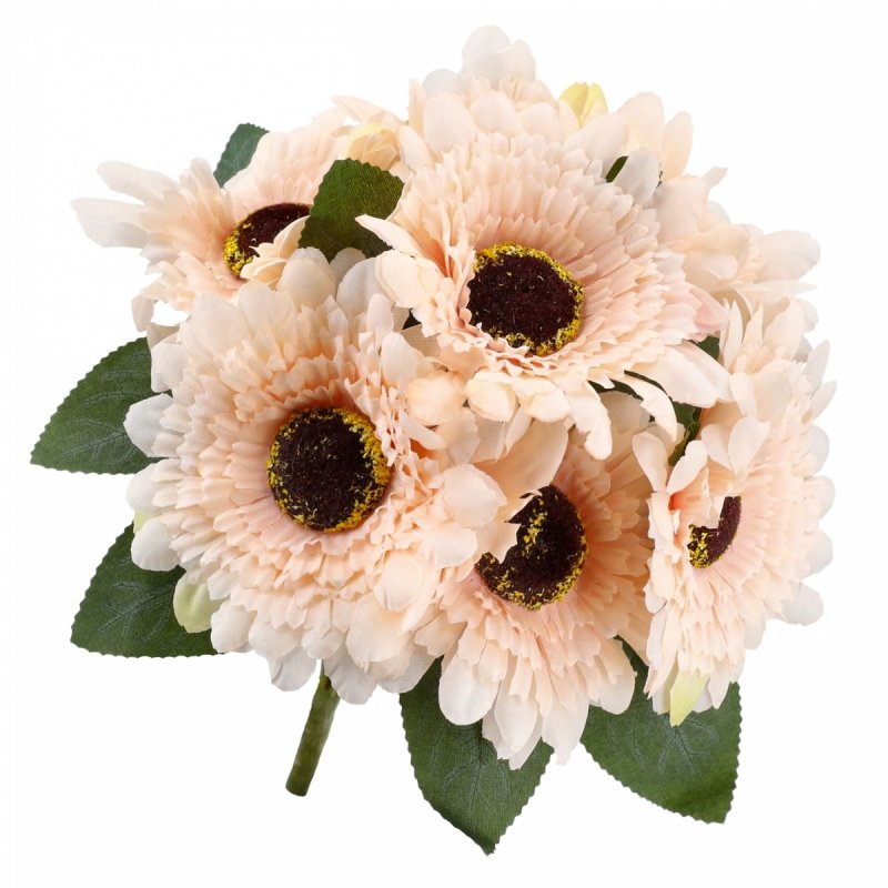 Bukiet Gerbera Brzoskwniowy 42cm KR2010  [10szt]