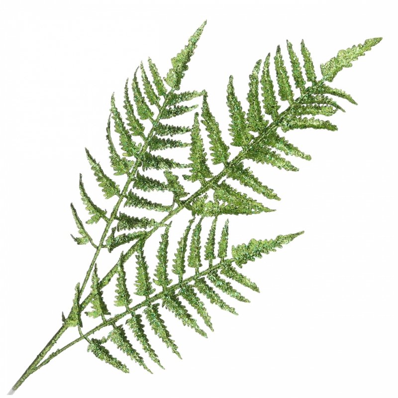 Gałązka Brokatowa Paproć Jasna Zieleń 80cm KR1617 [8szt]