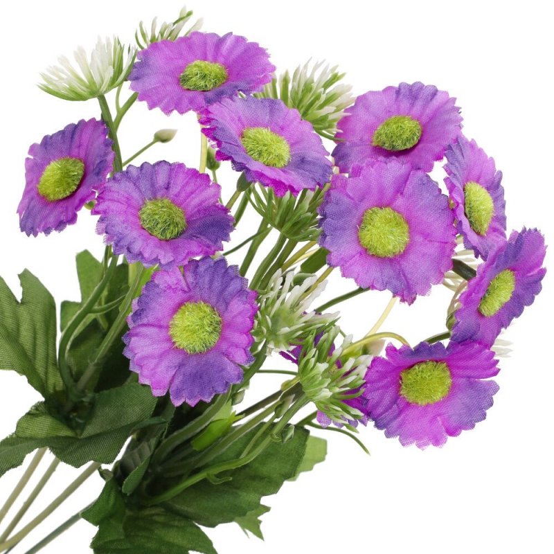 Bukiet Stokrotka Fioletowe Kwiatki [ 100szt ]