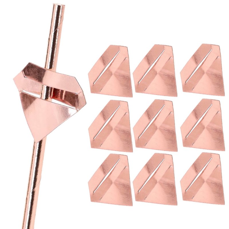 Nakładki Na Słomki Diament Rosegold [10kompl]