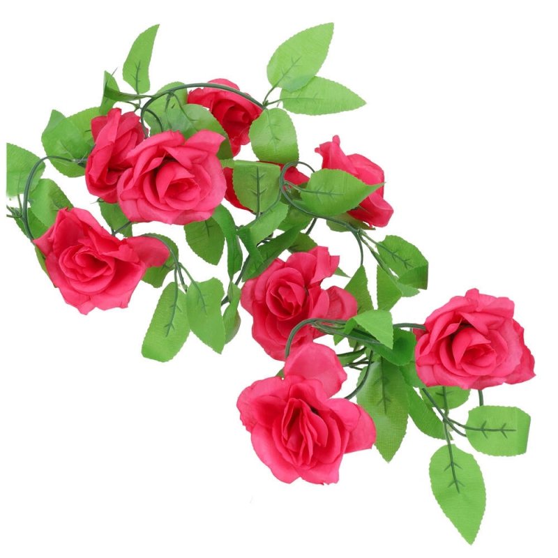 Girlanda Kwiaty Amarantowe 2,35m [60 sztuk]