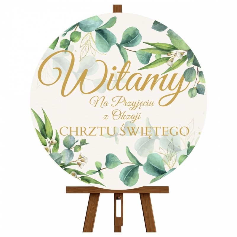 Tablica Witamy Koło Chrzest Święty [2 komplety]
