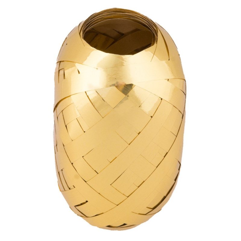 Wstążka do Balonów 6szt Złota 10m [komplet - 10 Opakowań]